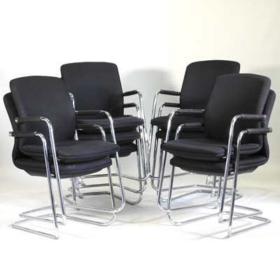 Lot 888 - A set of ten Senator office chairs