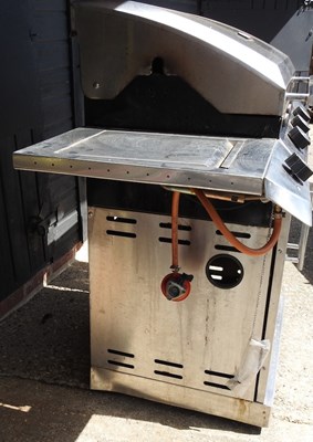 Lot 892 - A stainless steel gas barbeque