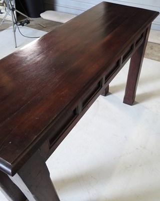 Lot 826 - A hardwood side table