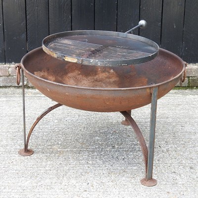 Lot 405 - A metal fire pit