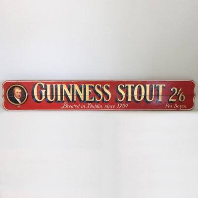 Lot 422 - A Guinness stout sign