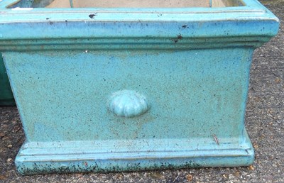 Lot 512 - Three glazed garden planters