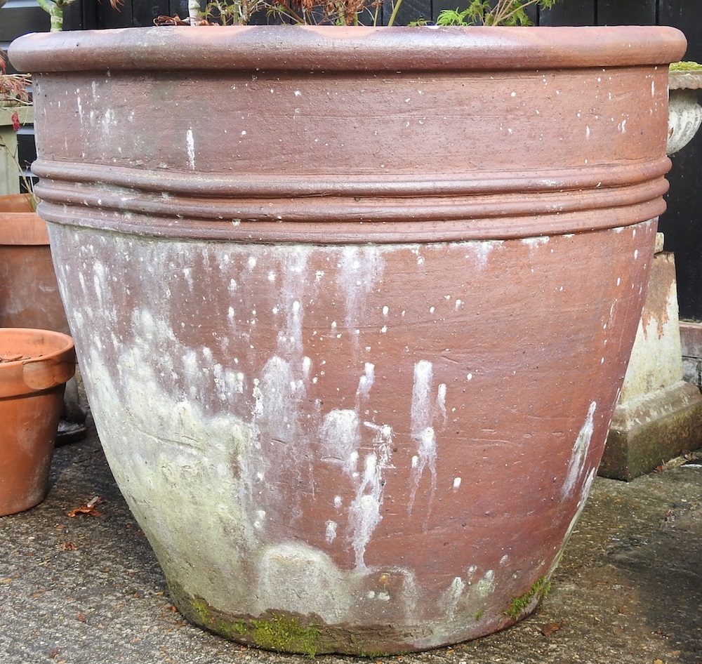 Lot 413 A very large glazed garden pot