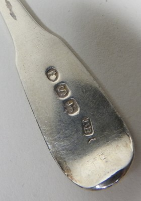 Lot 91 - A collection of nine George III silver teaspoons