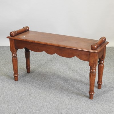 Lot 649 - A Regency style hand made oak window seat