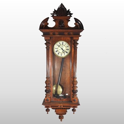 Lot 415 - A 19th century Vienna style clock