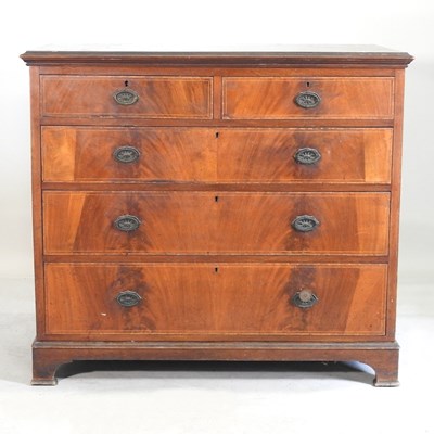 Lot 480 - A 19th century fruitwood chest