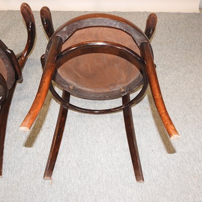 Lot 465 - A pair of Thonet style bentwood chairs