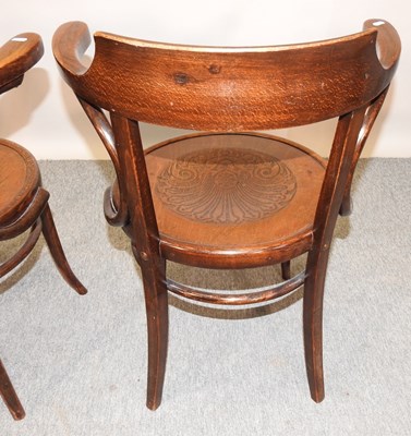 Lot 465 - A pair of Thonet style bentwood chairs