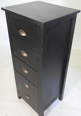 Lot 627 - A narrow chest of drawers