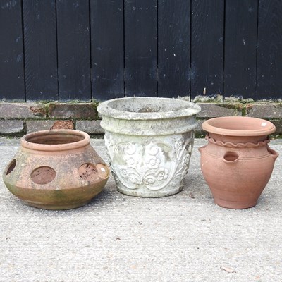 Lot 730 - Three garden pots