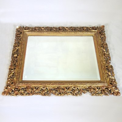 Lot 444 - A 19th century wall mirror