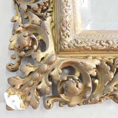 Lot 444 - A 19th century wall mirror