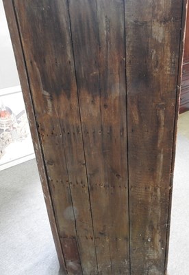 Lot 592 - An antique pine corner cupboard