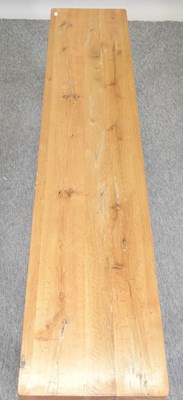 Lot 468 - A modern rustic oak bench