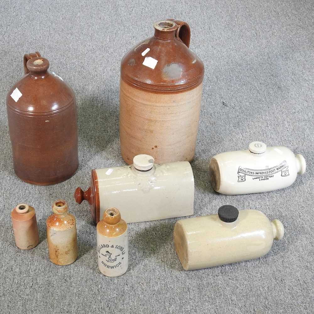 Lot 338 - A collection of stoneware jars