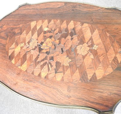 Lot 88 - A French marquetry occasional table