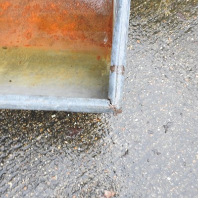 Lot 36 - A galvanised water barrow