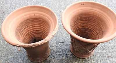 Lot 262 - A pair of terracotta pots