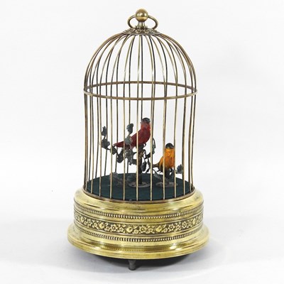 Lot 290 - An automaton birdcage