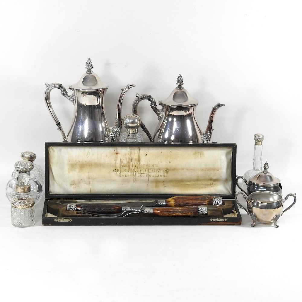 Lot 50 - A collection of silver and plate