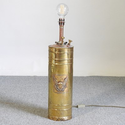 Lot 528 - A vintage sprayer lamp