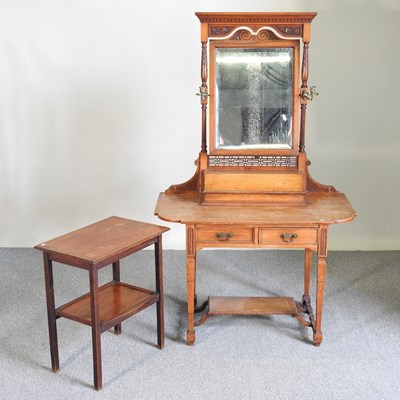 Lot 197 - A Shoolbred dressing table and table