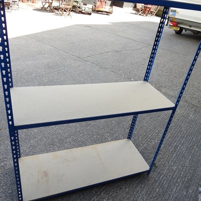 Lot 564 - A metal shelving unit