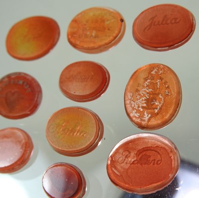 Lot 192 - A collection of ten 19th century intaglio seals