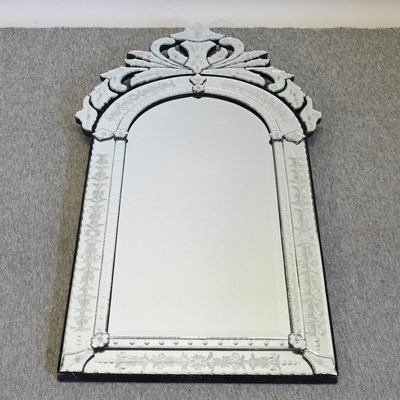 Lot 270 - A modern Venetian style wall mirror