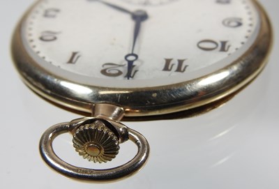 Lot 40 - A 9 carat gold pocket watch