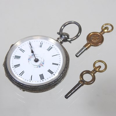 Lot 156 - A silver pocket watch