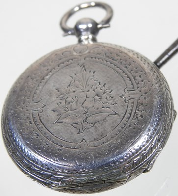Lot 156 - A silver pocket watch