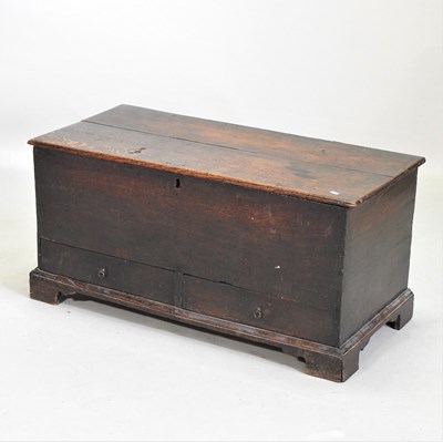 Lot 604 - An 18th century oak mule chest