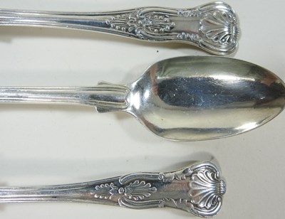 Lot 98 - A collection of silver teaspoons