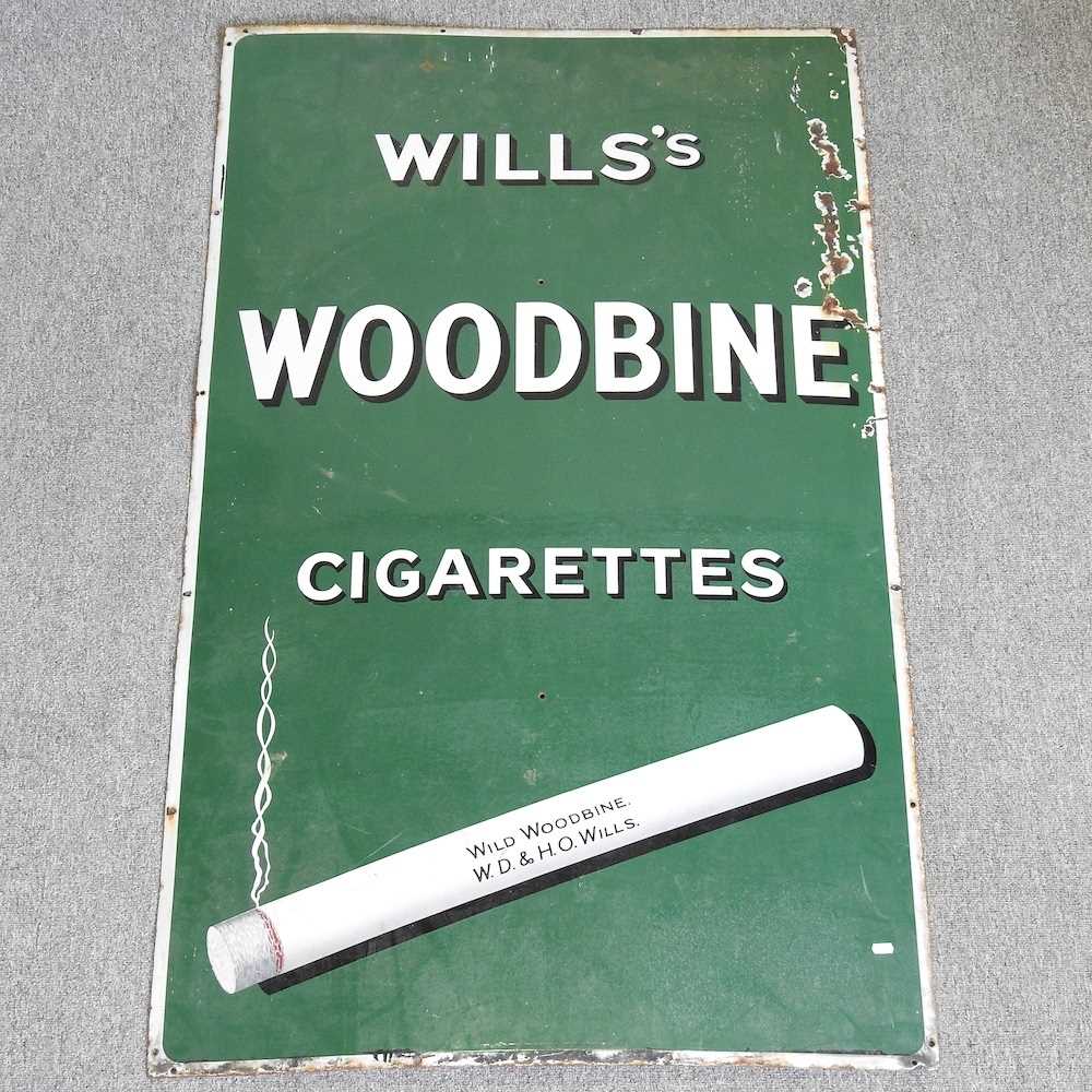 Lot 424 - An enamel advertising sign