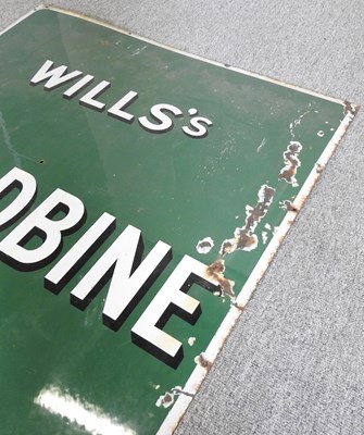 Lot 424 - An enamel advertising sign