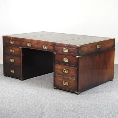 Lot 595 - A military style desk