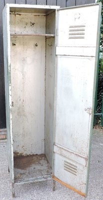 Lot 331 - A metal locker