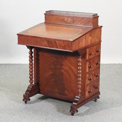 Lot 471 - A Victorian style mahogany davenport