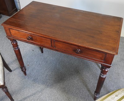 Lot 379 - A Victorian table and chairs