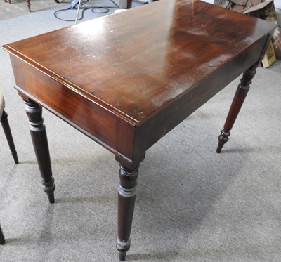 Lot 379 - A Victorian table and chairs