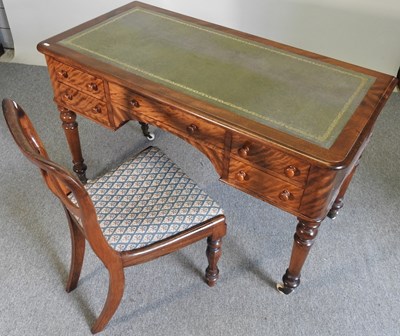 Lot 566 - A Victorian desk and chair