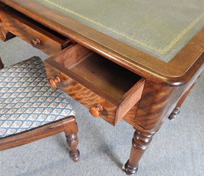 Lot 566 - A Victorian desk and chair