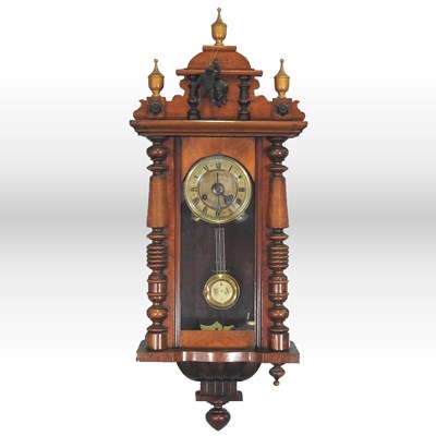Lot 233 - A 19th century Vienna style clock