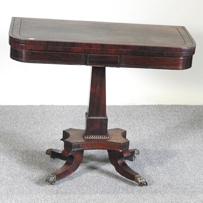 Lot 600 - A Regency card table