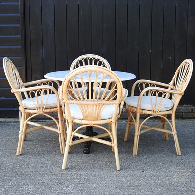 Lot 500 - A table and chairs