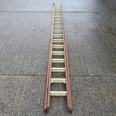 Lot 662 - A wooden ladder