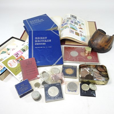 Lot 614 - A collection of coins and stamps