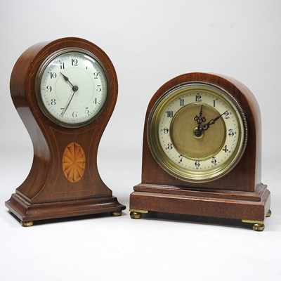 Lot 63 - Two Edwardian mantel clocks